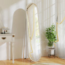 Specchio a Figura Intera da Terra 40x4x160 cm con Supporto Pieghevole in Vetro e Metallo Argento      