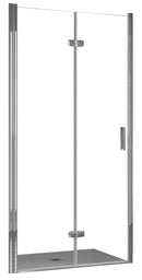 Porta Parete Doccia 1 Anta a Libro in Cristallo Trasparente 6mm H195 Bonussi Fiona Varie Misure