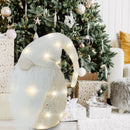 Gnomo di Natale H104 cm con Luci e Cappello Panna