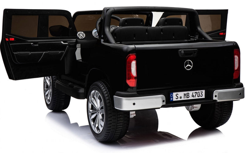 Macchina Elettrica per Bambini 2 Posti 12V con Licenza Mercedes Classe X Pick-up Nera