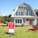 Espositore Pubblicitario Biffaciale 62,4X112X96 cm in Alluminio da Esterno Antivento Silver