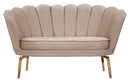 Divano 2 Posti 136x76x78 cm in Tessuto Imbottito