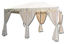 Gazebo da Giardino in Acciaio 3x4m Bauer Armonia Ecrù