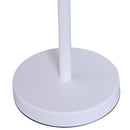 Lampada da Tavolo con Angolo Regolabile in Metallo e Legno Bianco 30x18x62 cm 