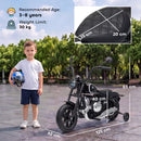 Moto Elettrica per Bambini 3-8 Anni 12 V BMW R18 125x62x83 cm con Batteria al Litio e Rotelle Rimovibili in PP Nero      