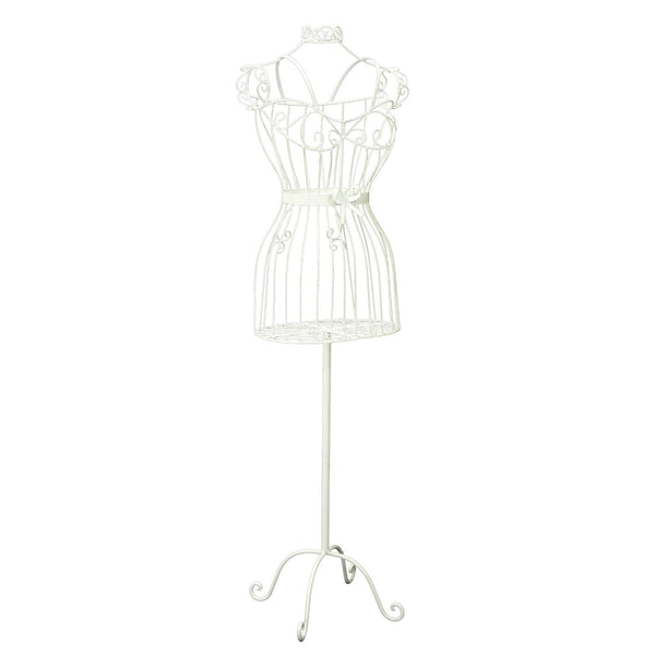 Schaufensterpuppe Trägerin aus Eisen mit Schleife 36x26H141cm Adami White acquista