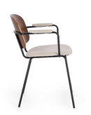 Set 2 Sedie 57x60x80 cm Sienna in Tessuto Beige