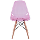 Set 4 Sedie 45,5x53,5x81,2 cm in Polipropilene Betty  Rosa