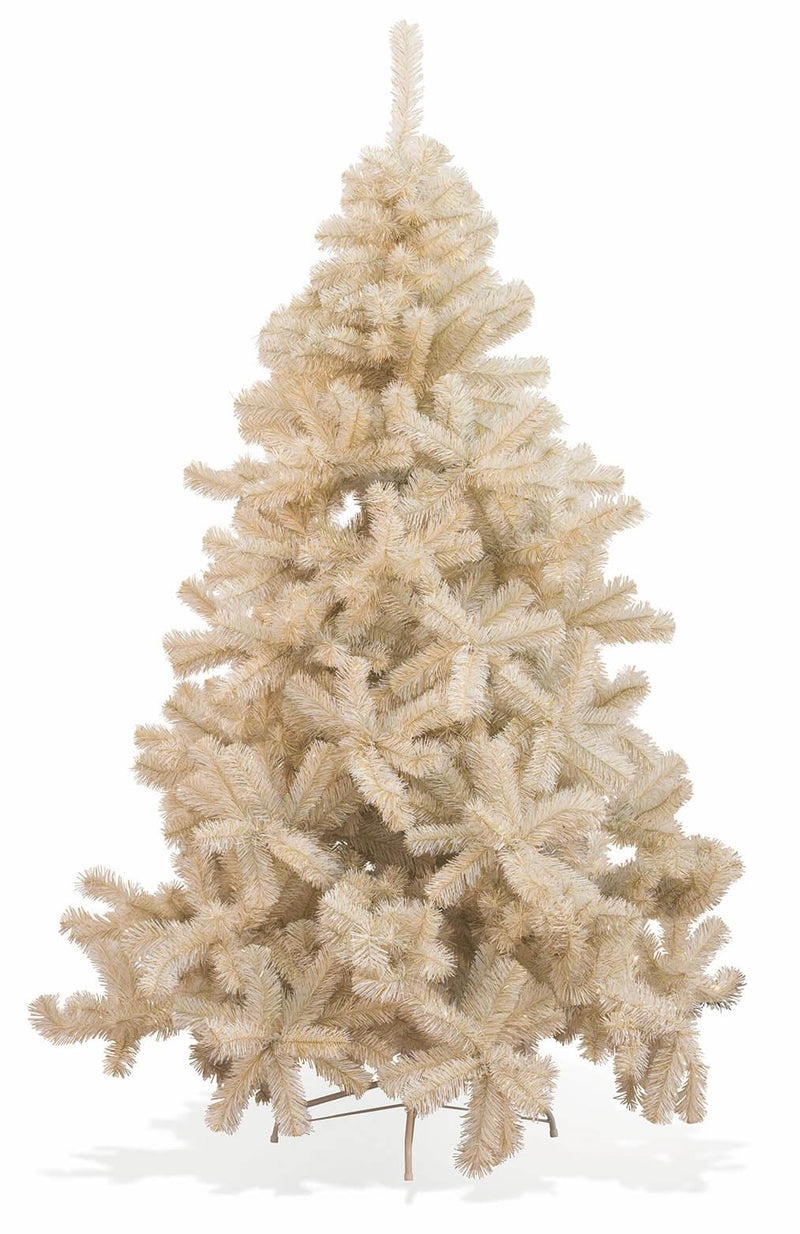 Albero di Natale 1043 Rami Ø140xH210 cm Soriani Avenue White Bianco/Oro 