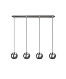 Lampada a Sospensione da Interno  E14 in Metallo Nickel Opaco