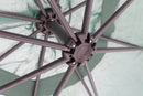 Ombrellone da Giardino Decentrato in Alluminio Ø3m con Manovella Soriani Lampara Verde