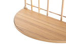 Mensola Doppia Arch 34,5x18x45,5 cm in Rattan