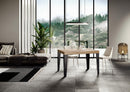  Tavolo Allungabile 140-400x90x77 cm Flame Quercia Natura Telaio Antracite
