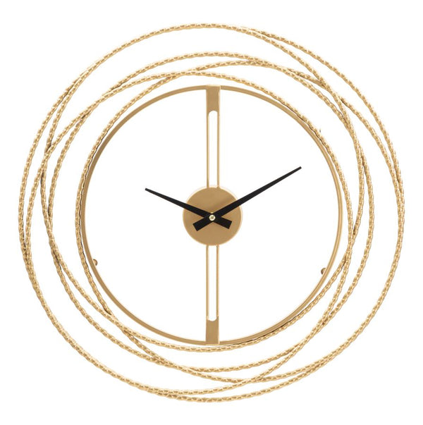 prezzo Orologio da Muro Oro Strips Ø 50x4 cm in Ferro