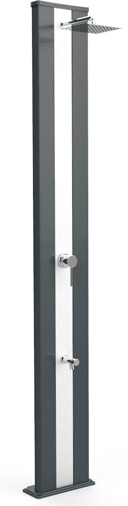 Doccia Solare da Giardino 40L Miscelatore e Lavapiedi Arkema Dada S Grigio Antracite Inox prezzo