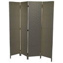 Separè Divisorio in Poliestere 4 Ante Tortora