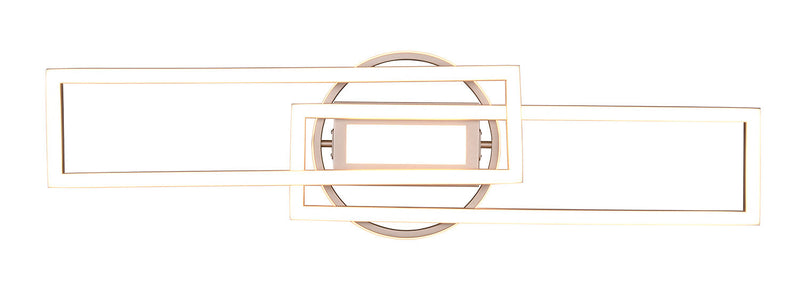 Plafoniera da Interno a LED in Metallo Nichel Satinato 