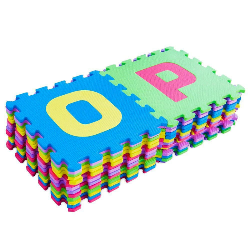 Tappeto Puzzle per Bambini con Lettere 26 Pezzi 29x29 cm Multicolor