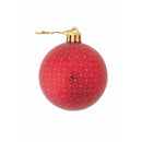 Set 6 Palle di Natale Ø6 cm in Plastica Rosso