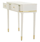 Console Camille Bianca 101x37x78 cm in Pino e MDF e Ferro      