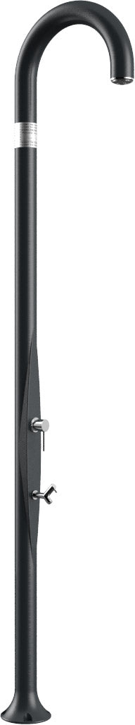 Doccia da Esterno Giardino Miscelatore e Lavapiedi Arkema Funny Yin Grigio Antracite