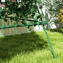 Supporto per Piante Rampicanti 101x133x227 cm a Livelli Regolabili con Rete in Acciaio PE e PP Verde  