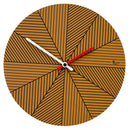 Orologio da Parete Rotondo 34Cm Pirondini Italia Cronofilla Autunno Marrone
