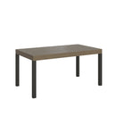 Tavolo Allungabile 160-264x90x77 cm Everyday Premium Tortora Gambe Antracite