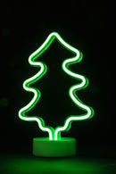 Albero di Natale Luminoso Neon a Led H29,5 cm Soriani Verde