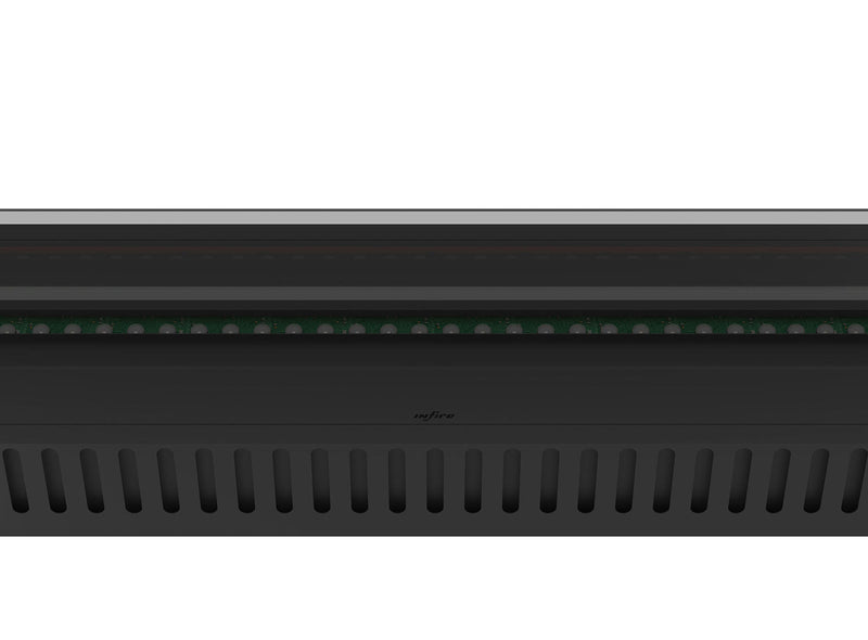 Camino a Vapore Elettrico da Incasso 180x48,5x33 cm Invapo con LED RGB Nero