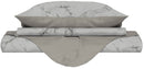 Copripiumino con Federe Stampato in Microfibra Marble Varie Misure