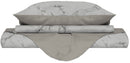 Copripiumino con Federe Stampato in Microfibra Marble Varie Misure