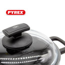 Casseruola con Coperchio in Vetro Antiaderente 2 Manici Olympia Hard Cook Varie Misure