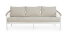Divano da Giardino 3 Posti con Cuscini 205x75x85h cm in Alluminio e PP Fenix Vapor 