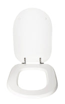 Copriwater Universale 35,1x46,3 cm in MDF Cerniere in Metallo Cromato Diana Bianco Lucido