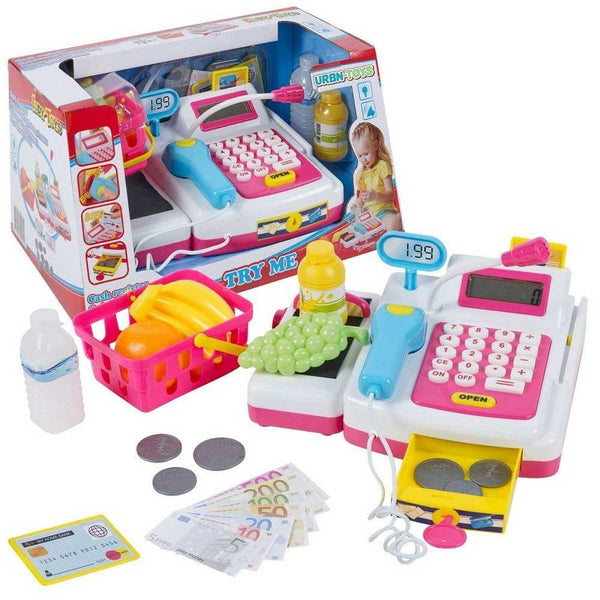 acquista Registratore di Cassa Digitale con Scanner e Calcolatrice Giocattoli per Bambini