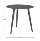 Tavolino Ridley D50 Antracite in Alluminio