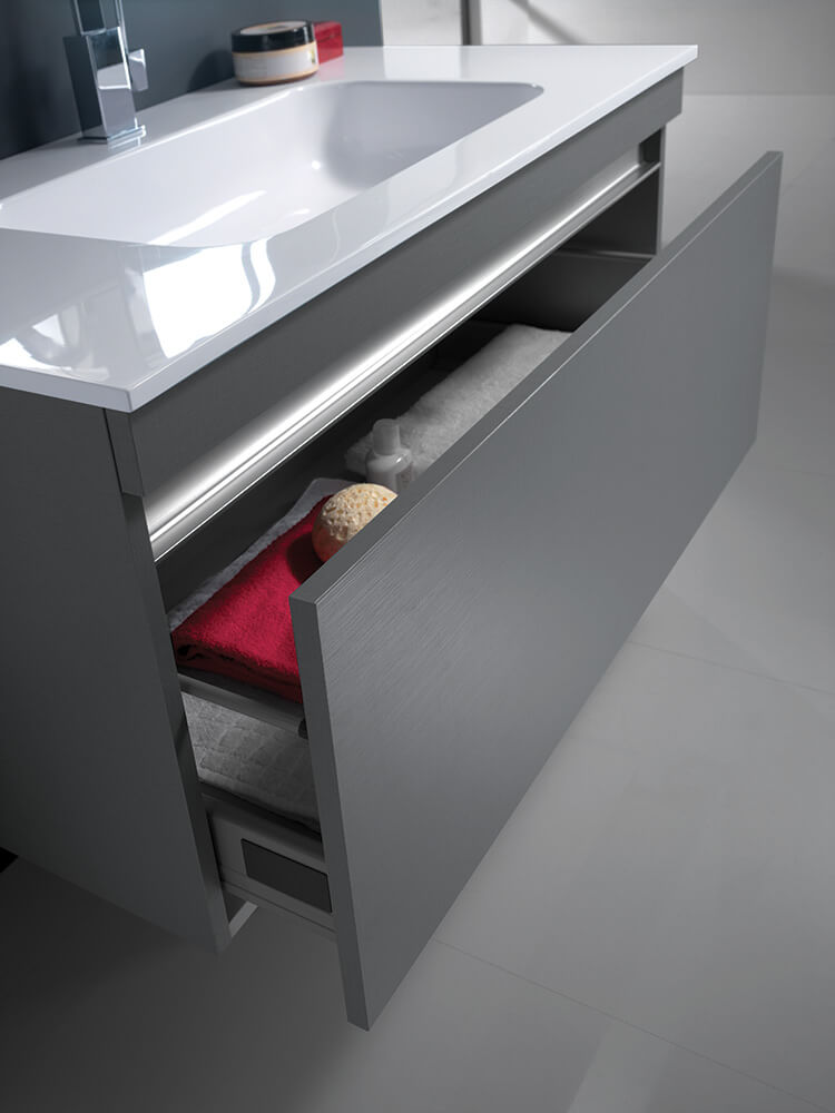 Mobile da Bagno sospeso Bali 01 Twist Platino TFT