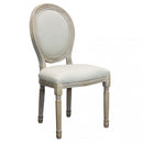 Sedia Constance 48x46x96 h cm in Tessuto Beige