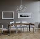Consolle Allungabile 90-204x48x77 cm in Nobilitato Marrone