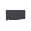 Pannello Fonoassorbente da Banco 100x45 cm Coppia di Piedini con Base D'Appoggio Finitura Antracite    