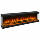 Camino Elettrico da Incasso a Parete 3 Lati Aperti 152x28x52 cm Detroit LED RGB e APP  