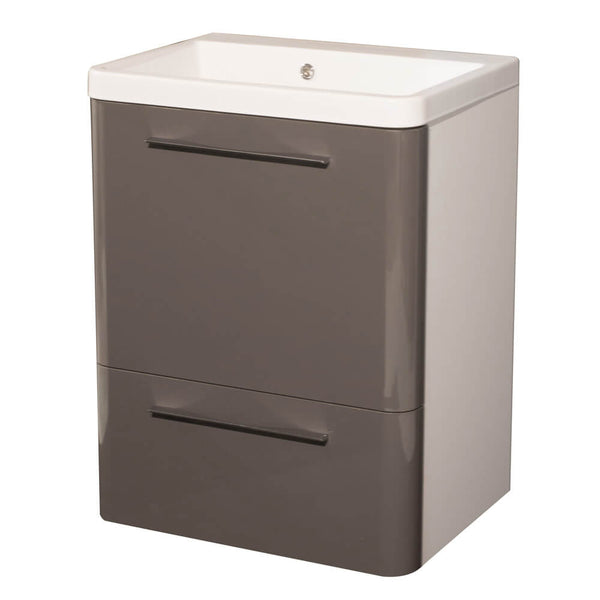 Waschbeckenschrank 65,5x50,5x87 cm 2 Schubladen Montegrappa Novella Dipiù Anthrazit prezzo