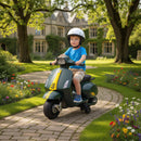 Moto Elettrica per Bambini con Licenza Ufficiale Piaggio Vespa 6V con Rotelle e Luci Verde Scuro      