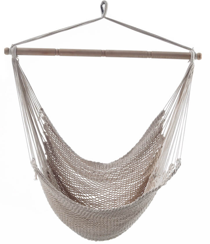 Amaca Poltrona Sospesa 90x140 cm in Cotone Beige