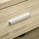 Mobile TV Aperto 135x35x41,7 cm per TV fino a 65" in Truciolato Naturale