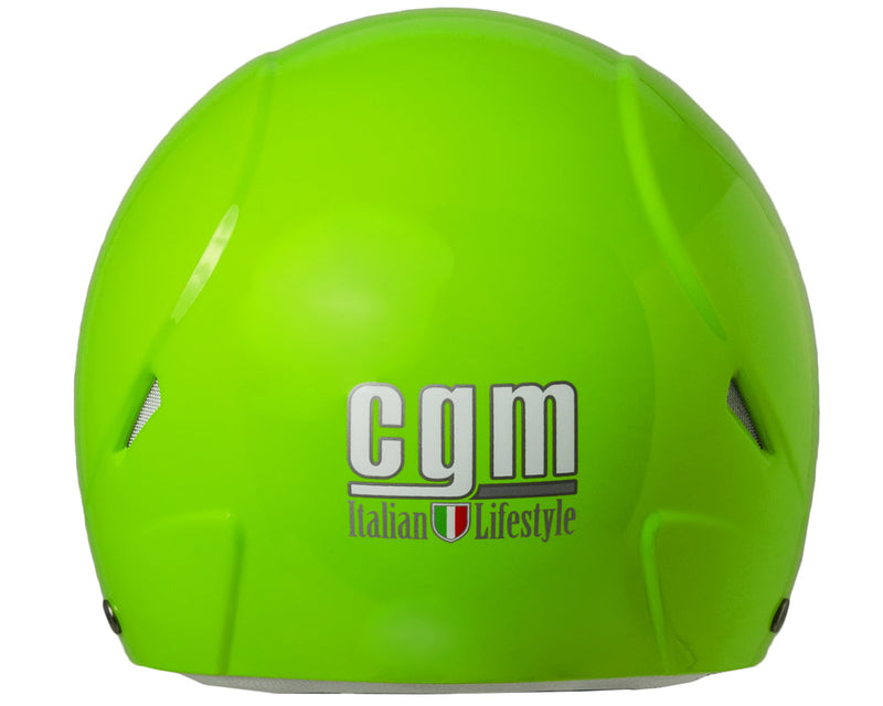 Casco Demi-Jet per Bambini con Frontino CGM Cuba 204A Verde