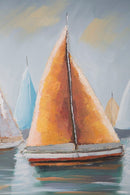 Dipinto su Tela Sidney 80x4x80 cm Legno di Pino e Canvas