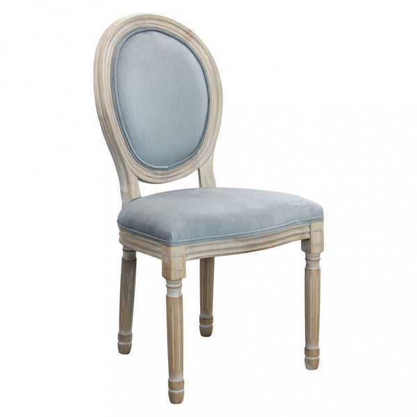 Constance Stuhl 48x46x96 h cm in grauem Samt prezzo