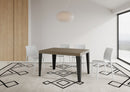  Tavolo Allungabile 120-204x80x77 cm Flame Tortora Telaio Antracite